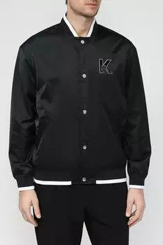 Куртка бомбер с контрастными деталями Karl Lagerfeld
