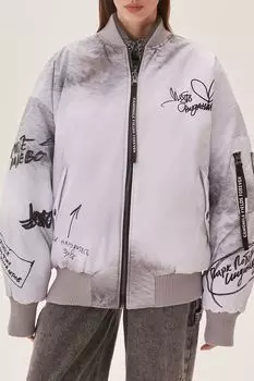 Куртка-бомбер с принтом Na Rayone EVE&ESTHER