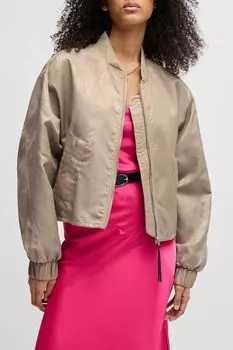 Куртка-бомбер с принтом под питона HUGO