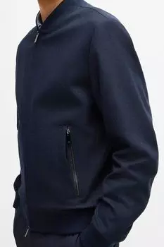 Куртка-бомбер шерстяная BOSS