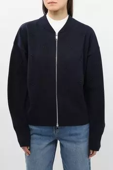 Куртка-бомбер шерстяная на молнии BOSS