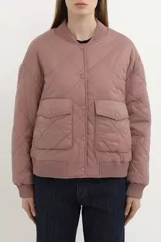 Куртка-бомбер стеганая с трикотажными манжетами ELEGANZZA