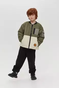 Куртка-бомбер стеганная с принтом Choupette