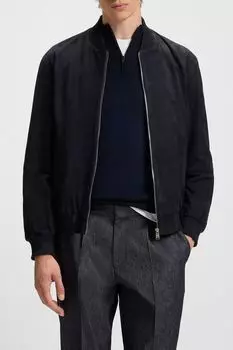 Куртка-бомбер замшевая BOSS