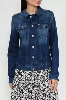 Куртка джинсовая c эффектом потертости с карманами Tommy Jeans