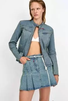 Куртка джинсовая Jeans Biker Jacket Green АT EASE