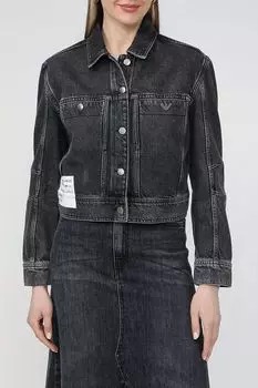 Куртка джинсовая с эффектом потертости EMPORIO ARMANI