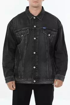 Куртка джинсовая с эффектом потертости HUGO BLUE