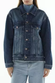 Куртка джинсовая с эффектом потертости Loft