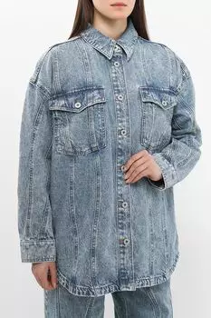 Куртка джинсовая с накладными карманами HUGO BLUE