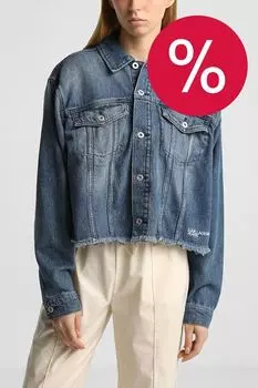 Куртка джинсовая с необработанным краем Karl Lagerfeld Jeans