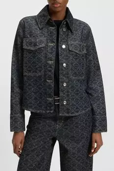 Куртка джинсовая с принтом HUGO