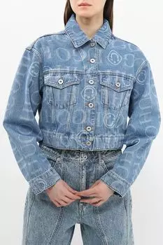 Куртка джинсовая с принтом HUGO BLUE