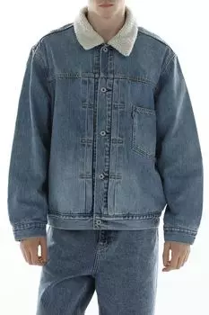 Куртка джинсовая утепленная с меховым воротником LEVI'S