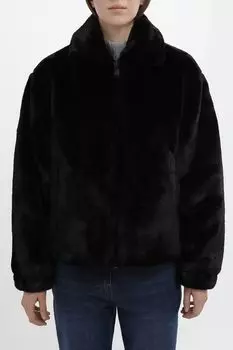 Куртка из искусственного меха с монограммой на спине Karl Lagerfeld Jeans