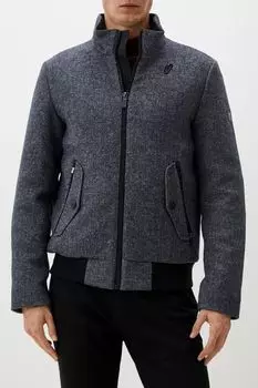 Куртка из смесовой шерсти с трикотажным поясом MADZERINI