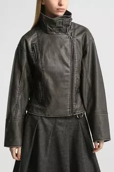 Куртка-косуха из искусственной кожи с воротником стойкой Desigual