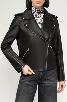 Куртка-косуха кожаная HUGO