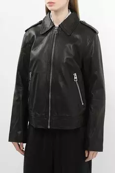 Куртка кожаная с погонами Marc O'Polo