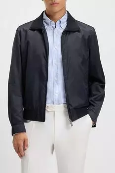 Куртка на молнии прямого кроя BOSS