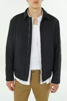 Куртка на молнии с отложным воротником BOSS