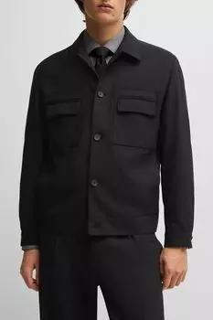 Куртка прямого кроя с карманами HUGO