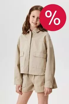 Куртка-рубашка хлопковая с накладными карманами ACOOLA