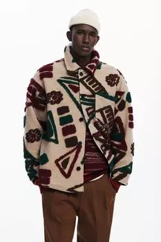 Куртка рубашка из смесовой шерсти Desigual