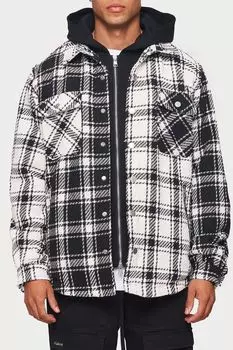 Куртка-рубашка с капюшоном в клетку The Couture Club