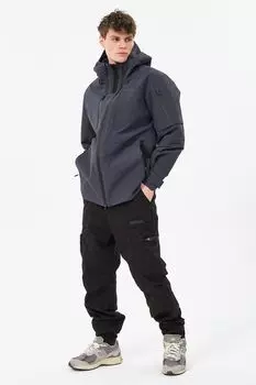 Куртка с ассиметричной молнией и капюшоном MAYTRY