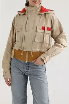 Куртка с капюшоном и карманами укороченная Twist