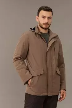 Куртка с капюшоном и накладными карманами DTMD