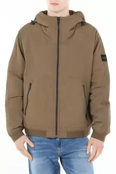 Куртка с капюшоном и трикотажными манжетами BOSS