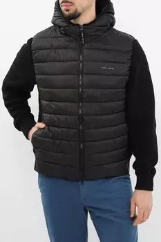 Куртка с капюшоном и трикотажными рукавами PEPE JEANS