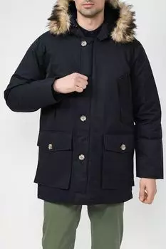 Куртка с меховой опушкой на капюшоне Piombo