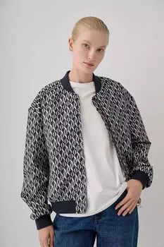 Куртка с трикотажными манжетами и принтом Akhmadullina Dreams