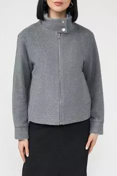 Куртка с воротником стойкой из смесовой шерсти SABRINA SCALA