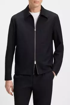 Куртка шерстяная с отложным воротником BOSS