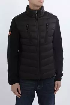 Куртка утепленная комбинированная с воротником стойкой Superdry