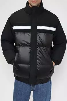 Куртка утепленная комбинированная с высоким воротником MARCO DI RADI