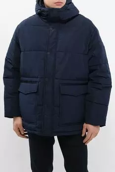 Куртка утепленная с капюшоном и карманами Ea7