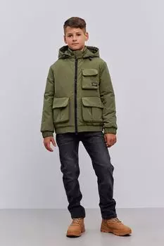 Куртка утепленная с капюшоном и карманами G'n'K