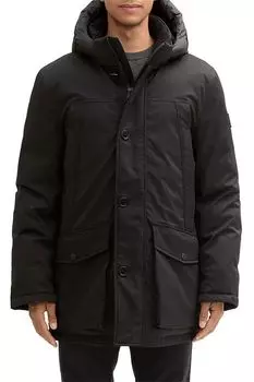 Куртка утепленная с капюшоном и карманами TOM TAILOR