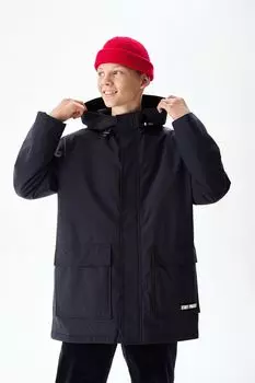 Куртка утепленная с капюшоном и накладными карманами SMENA