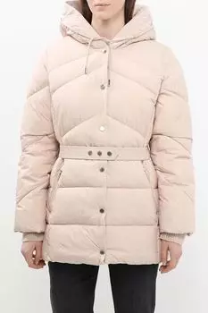 Куртка утепленная с капюшоном и поясом Comma