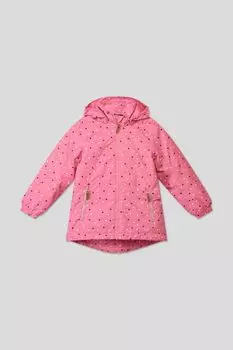 Куртка утепленная с капюшоном и принтом Lassie