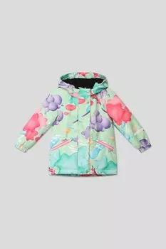 Куртка утепленная с капюшоном и принтом Молли Oldos