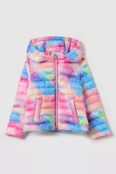 Куртка утепленная с капюшоном и принтом OVS