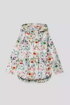 Куртка утепленная с капюшоном с цветочным принтом Molo