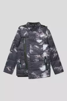 Куртка утепленная с капюшоном с принтом Tila Lassie